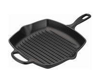 Le Creuset Grillpan Signature - Mat Zwart -26 x 26 cm - geëmailleerde anti-aanbaklaag