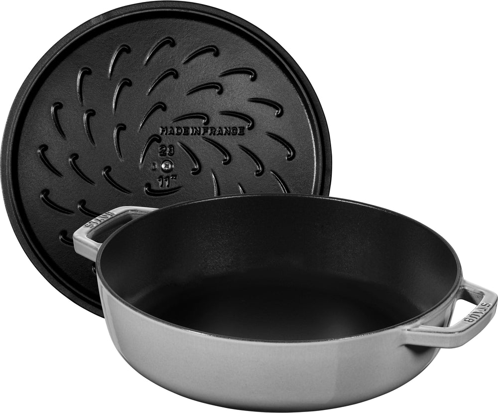 Staub Hapjespan Chistera - Grafietgrijs - ø 24 cm / 2.4 liter