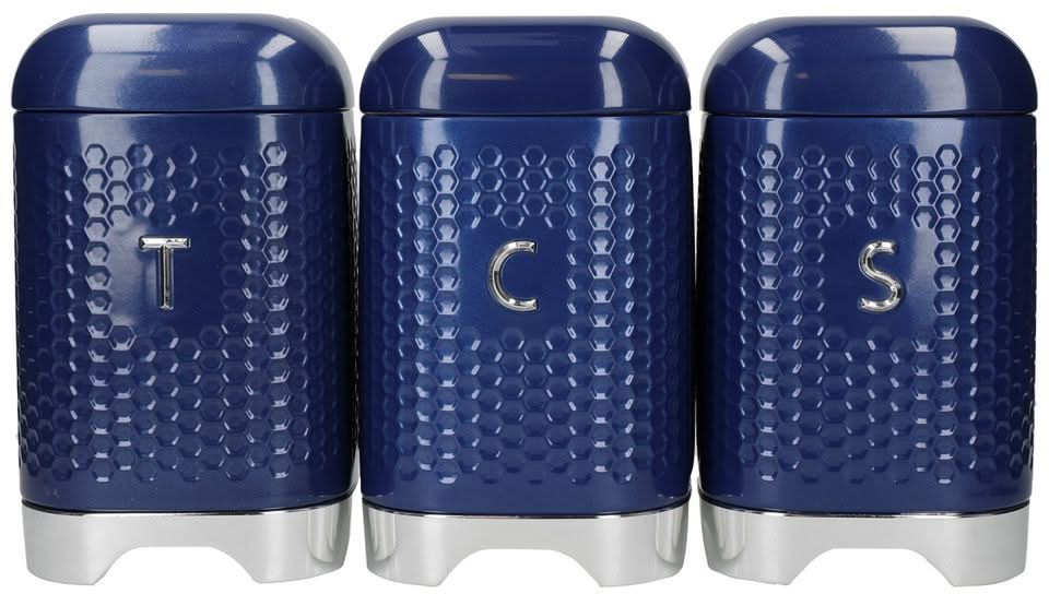 KitchenCraft Voorraadpotten Lovello Midnight Navy 3 stuks