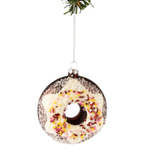 Nordic Light Kerstbal Donut Wit/Bruin 10 cm