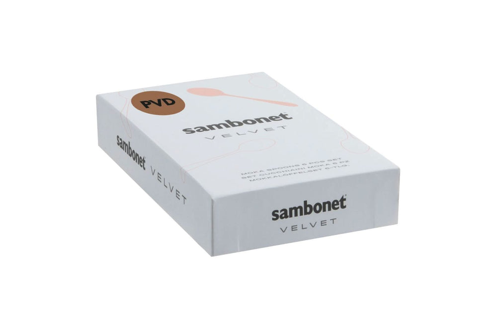 Sambonet Koffielepels Velvet Champagne 6 Stuks