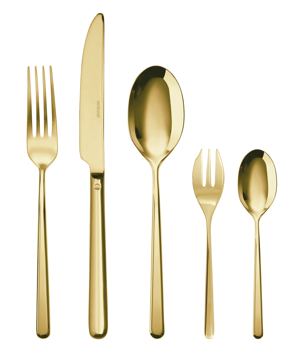 Sambonet Bestekset Linear - Goud - 30 delig / 6 personen