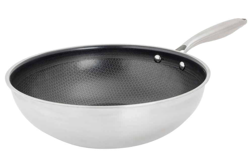 Cookinglife Wokpan HexaCook ø 28 cm - NON STICK - keramische anti-aanbaklaag - geschikt voor alle warmtebronnen