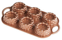 Nordic Ware Bakvorm Shortcake Basket Bundt Koper - 6 stuks