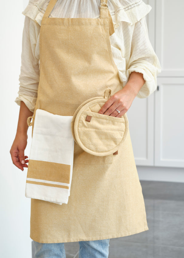 Cosy & Trendy Pannenlap Stoff Amber Gold