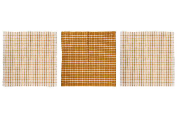 Cosy & Trendy Vaatdoekjes Stoff Amber Gold 30 x 30 cm - 3 Stuks