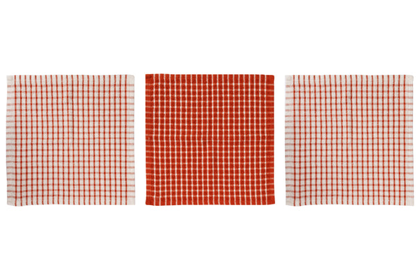 Cosy & Trendy Vaatdoekjes Stoff Roest 30 x 30 cm - 3 Stuks