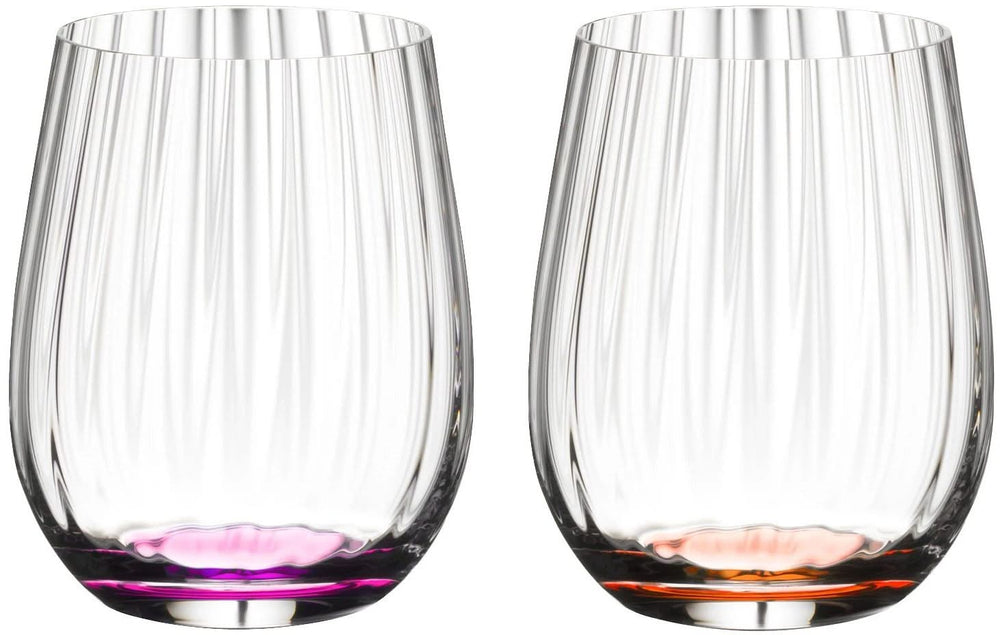 Riedel Tumbler Glas optical Happy O - 4 stuks - Ribbel