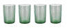 Bitz Waterglas Kusintha - Groen - 280 ml - 4 stuks