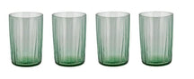 Bitz Waterglas Kusintha - Groen - 280 ml - 4 stuks