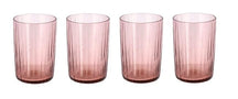 Bitz Waterglas Kusintha - Roze - 280 ml - 4 stuks