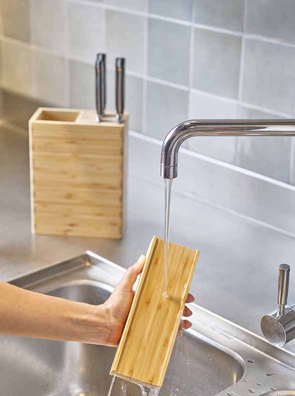 Cosy & Trendy Messenblok Delish Chef 18 x 9 x 22 cm - geschikt voor 9 messen of kookgerei