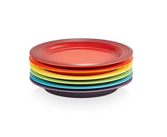 Le Creuset Ontbijtbord - Rainbow - ø 22 cm - 6 stuks