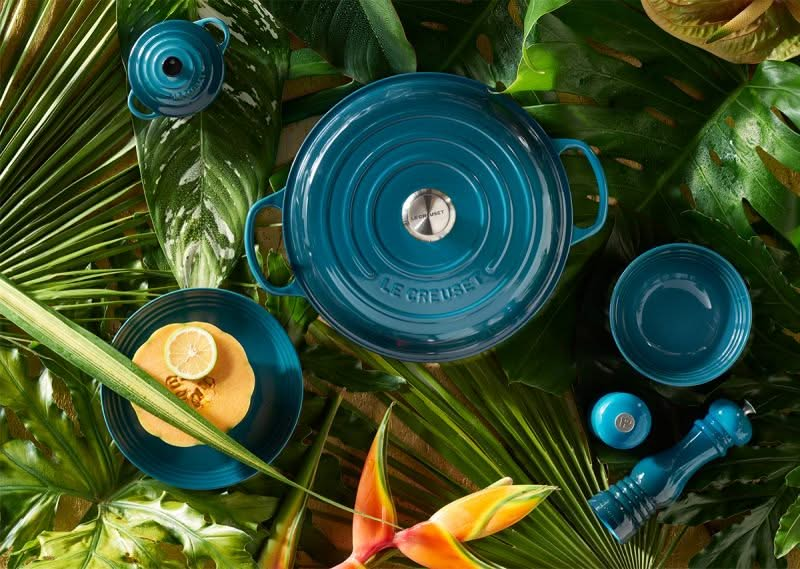 Le Creuset Braadpan Signature - Campagnard - Deap Teal - ø 30 cm / 3.5 liter