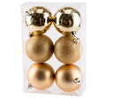 Cosy @Home Kerstballen Goud ø 8 cm - 6 Stuks