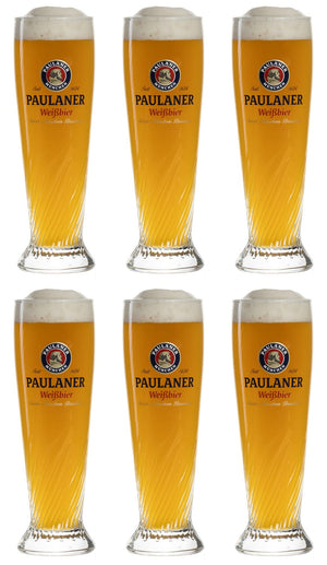 Paulaner Bierglazen Weizen - 300 ml - 6 stuks