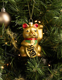 Nordic Light Kerstbal Maneki Neko 10 cm