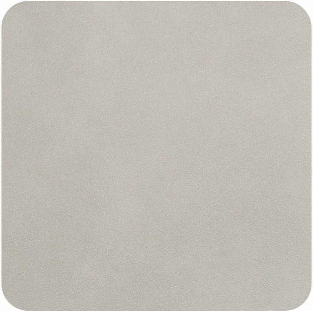 ASA Selections Onderzetters - Soft Leather - Limestone - 10 x 10 cm - 4 Stuks