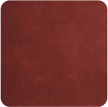 ASA Selection Onderzetters - Soft Leather - Red Earth - 10 x 10 cm - 4 Stuks