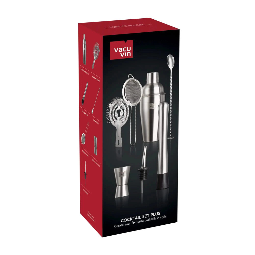 Vacu Vin Cocktail Set Plus - Zilver - 7 stuks