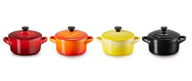 Le Creuset Serveerpan / Mini Braadpan  Signature - Vuur en Vlam - ø 10 cm / 250 ml - 4 stuks