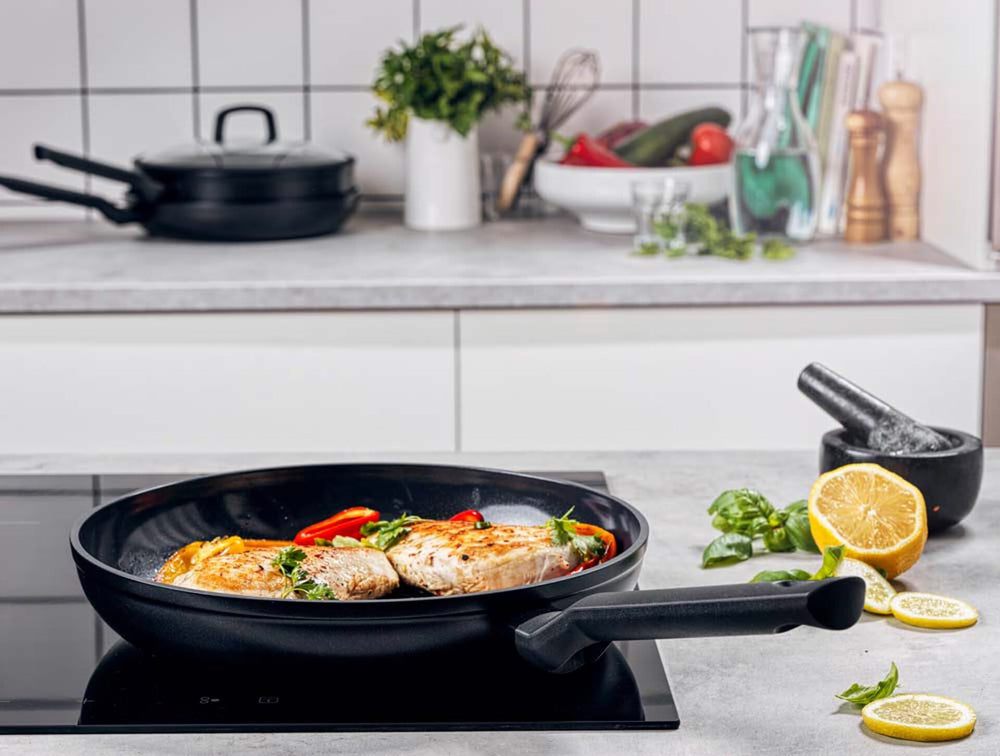 BK Koekenpannenset Easy Induction Aluminium - ø 24 en 28 cm - keramische anti-aanbaklaag