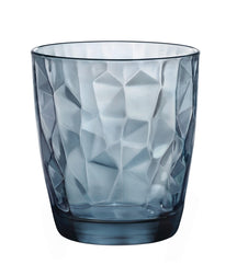 Bormioli Rocco Waterglazen Diamond - Blauw - 300 ml - 6 stuks