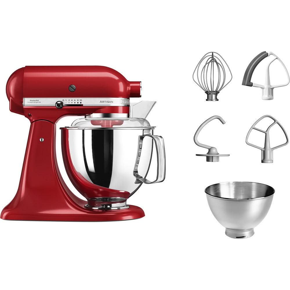 KitchenAid Keukenmachine Artisan - kantelbare kop - keizerrood - 4.8 liter - 5KSM175PSEER