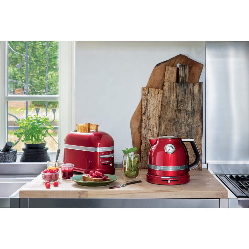 KitchenAid Waterkoker Artisan - temperatuurregeling - appelrood - 1.5 liter - 5KEK1522ECA