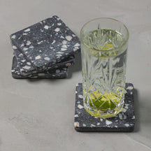 Jay Hill Onderzetters Terrazzo - Grijs - 10 x 10 cm - 4 Stuks