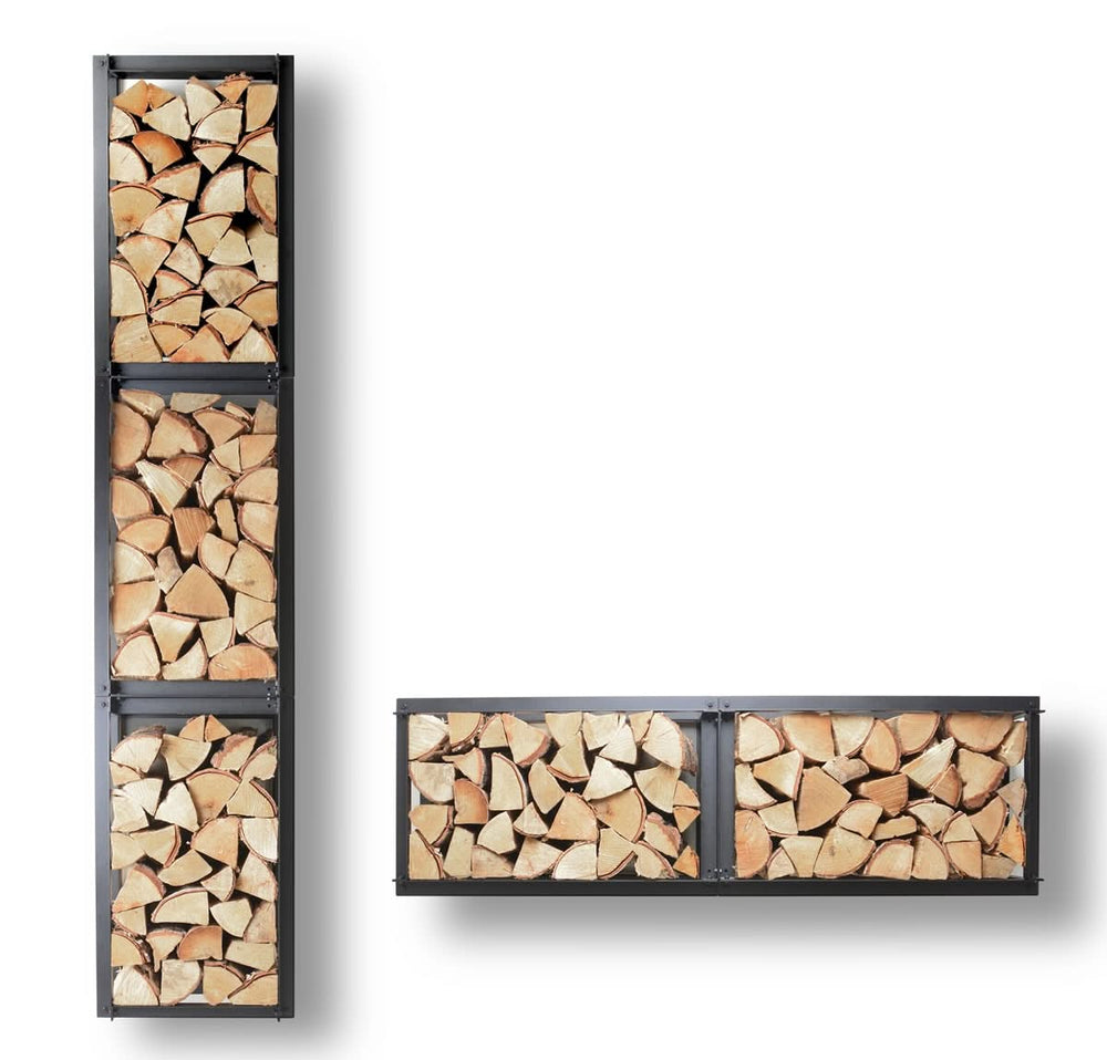 Blackwell Houtopslag Modulair - Houtrek - Hout Wandrek - Woodstack - Voor Binnen & Buiten