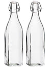 Cookinglife Beugelflessen Vierkant - 1 Liter - 2 Stuks