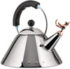 Alessi Fluitketel Tea Rex - 9093REX B - Zwart - 2 liter - door Micheal Graves