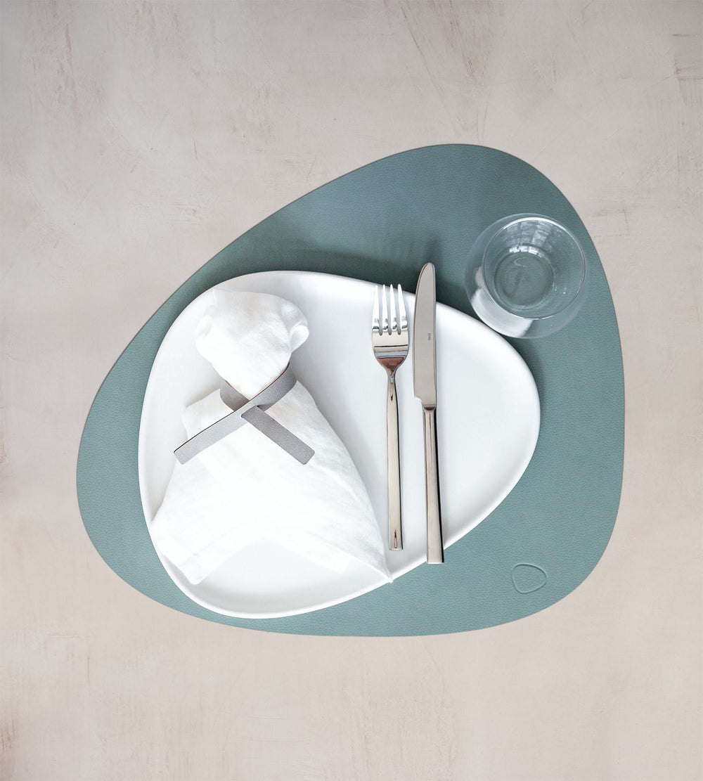 LIND DNA Placemat Nupo - Leer - Pastel Green - 44 x 37 cm