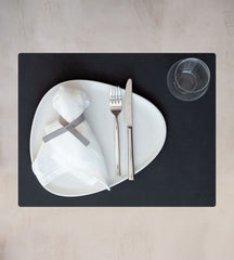 LIND DNA Placemat Nupo - Leer - Black - 45 x 35 cm