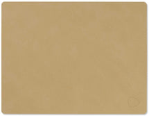 LIND DNA Placemat Nupo - Leer - Khaki - 45 x 35 cm