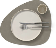 LIND DNA Placemat Nupo - Leer - Flint Grey - 44 x 37 cm