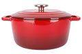 Cosy & Trendy Braadpan Fontestic Gietijzer Traditional Red Ø 24 cm / 4.6 Liter - Geëmailleerd