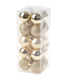 Cosy @Home Kerstballen Goud/Glitter ø 3 cm - 20 Stuks