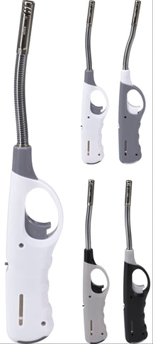 Cookinglife Aansteker Buigbaar 27.5 cm - Flexibel en Navulbaar - Wit/Grijs/Zwart