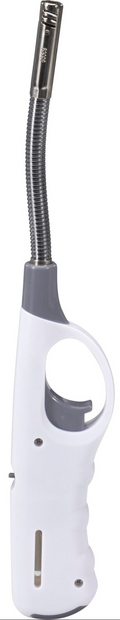 Cookinglife Aansteker Buigbaar 27.5 cm - Flexibel en Navulbaar - Wit/Grijs/Zwart
