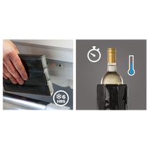 Vacu Vin Wijn- en Champagnekoeler Active Coolers - Sleeve - Platinum - 2 stuks