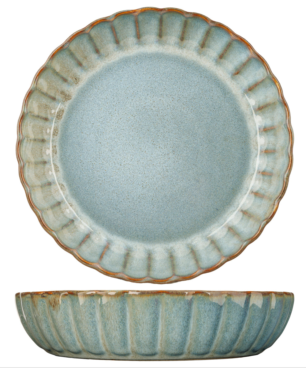 Cosy & Trendy Diepe Borden / Pastaborden - Astera Ocean Blauw - ø 22 cm - 4 Stuks