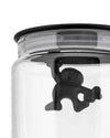 Alessi Voorraadpot Gianni A Little Man Holding On Tight - AMDR05 B - Zwart -  900 ml - door Mattia Di Rosa