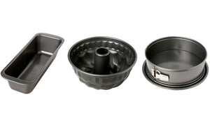 Birkmann Bakvorm set Easy Baking - 3 delig - Springvorm, Tulbandvorm & Cakevorm