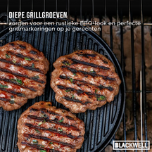 Blackwell Gietijzeren Hamburgerpers / Grillpers / Vleespers - Cast Iron - ø 18 cm