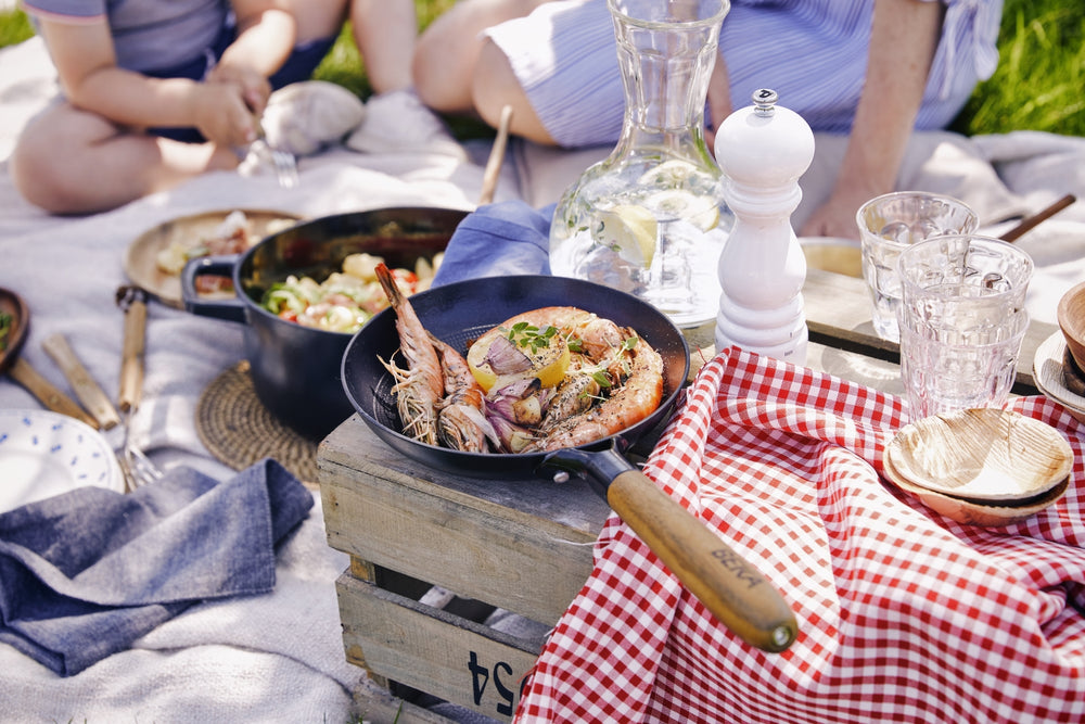 Beka Koekenpannenset Mandala Gietijzer ø 24 & 28 cm - keramische anti-aanbaklaag - geschikt voor alle warmtebronnen