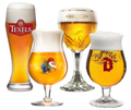 Bierglazen cadeau set - Happy Dad - 4 stuks