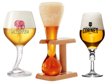 Bierglazen cadeau set - Unique Three - 3 stuks