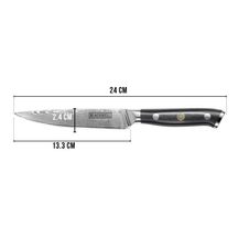 Blackwell Officemes Japanse stijl - 67 lagen damaststaal - VG10 - 12,5 cm